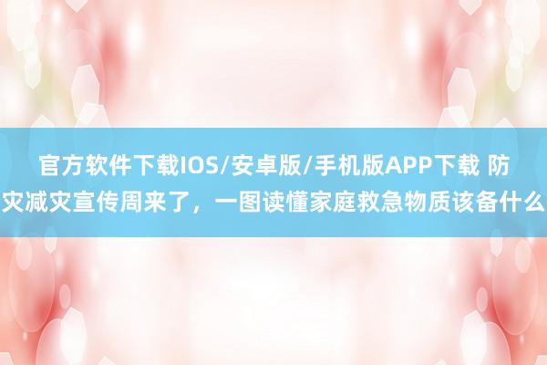 官方软件下载IOS/安卓版/手机版APP下载 防灾减灾宣传周来了，<a href=